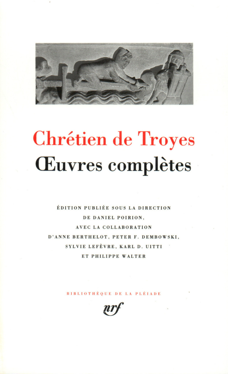 OEUVRES COMPLETES - CHRETIEN DE TROYES - GALLIMARD