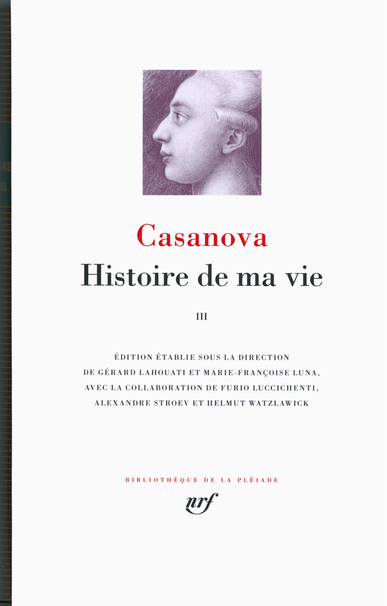 HISTOIRE DE MA VIE T3 - CASANOVA JACQUES - GALLIMARD