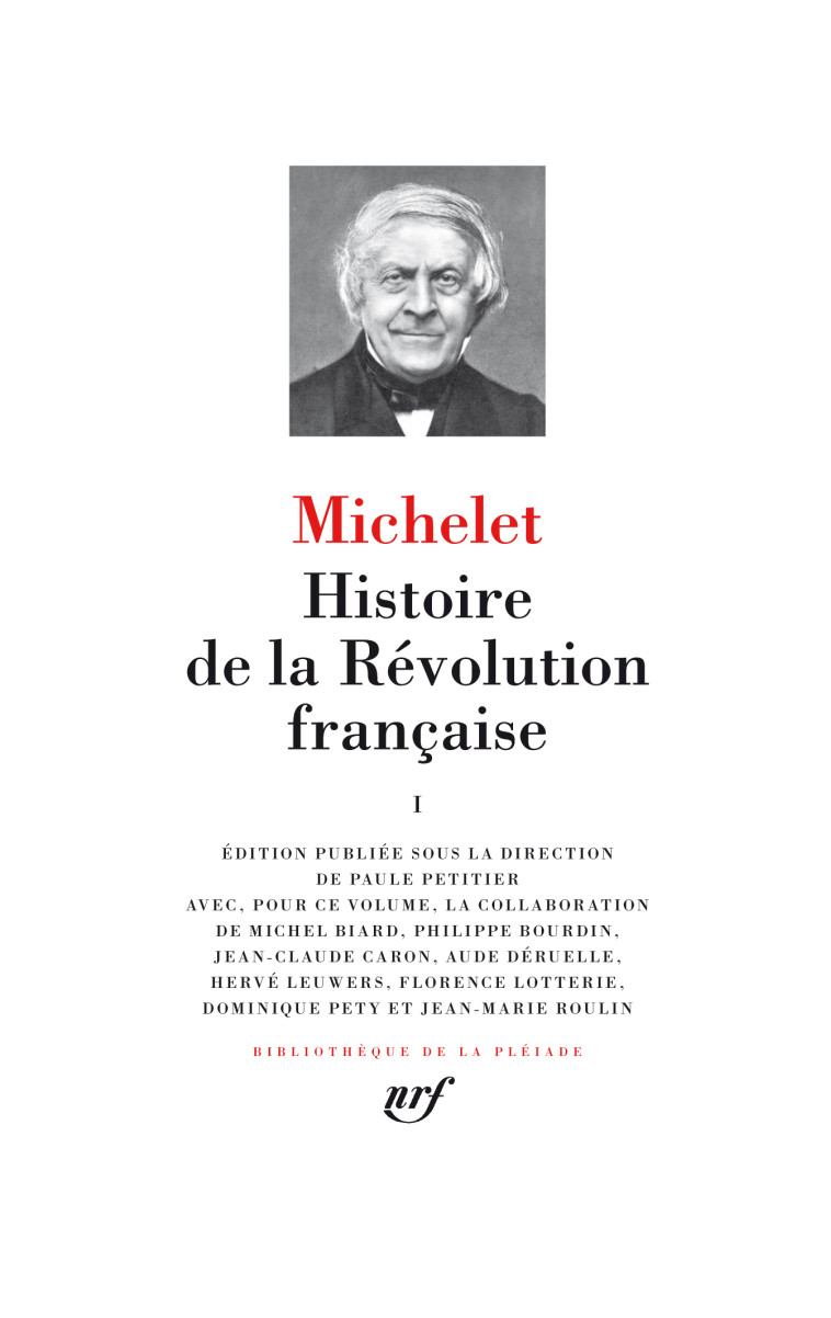 HISTOIRE DE LA REVOLUTION FRANCAISE (TOME 1 ) - MICHELET JULES - GALLIMARD