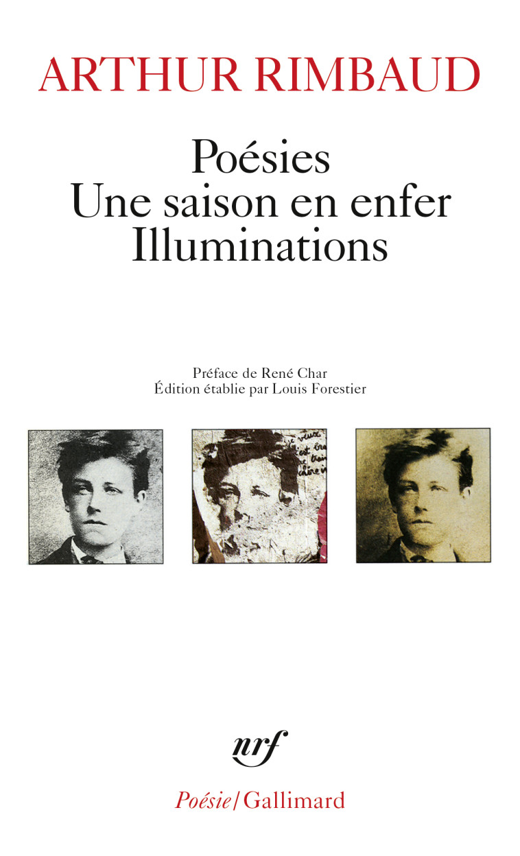 POESIES / UNE SAISON EN ENFER / ILLUMINA - RIMBAUD/CHAR - GALLIMARD