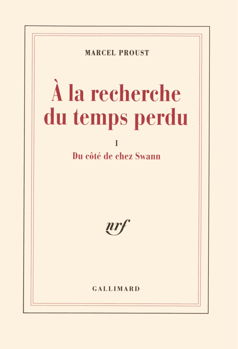 DU COTE DE CHEZ SWANN - PROUST MARCEL - GALLIMARD