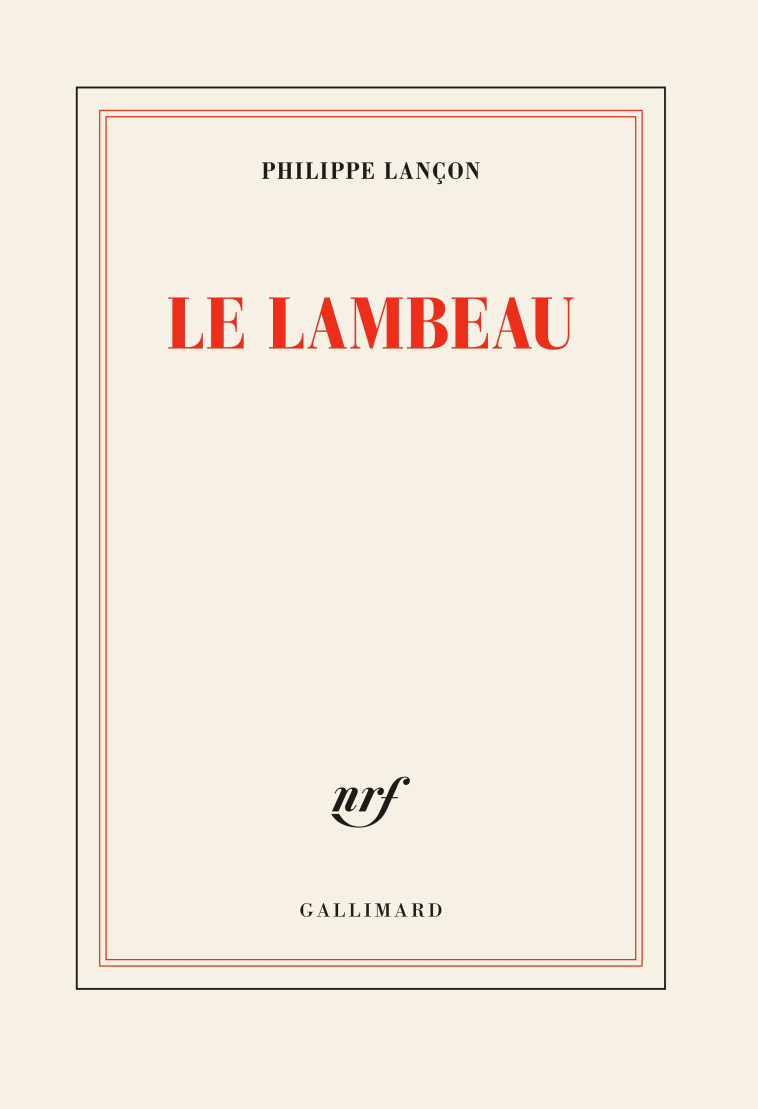 LE LAMBEAU - LANCON PHILIPPE - GALLIMARD