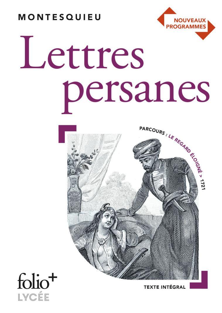 LETTRES PERSANES BAC 2020 - MONTESQUIEU - FOLIO