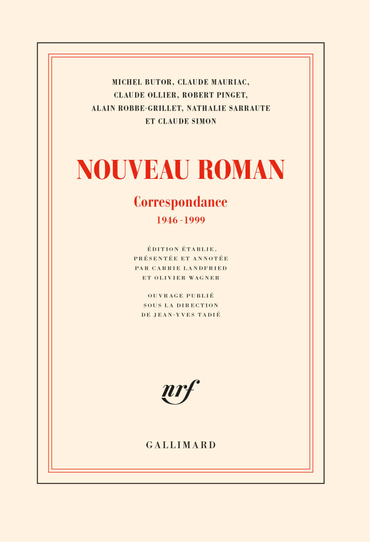 NOUVEAU ROMAN - CORRESPONDANCE, 1946-1999 - COLLECTIF - GALLIMARD