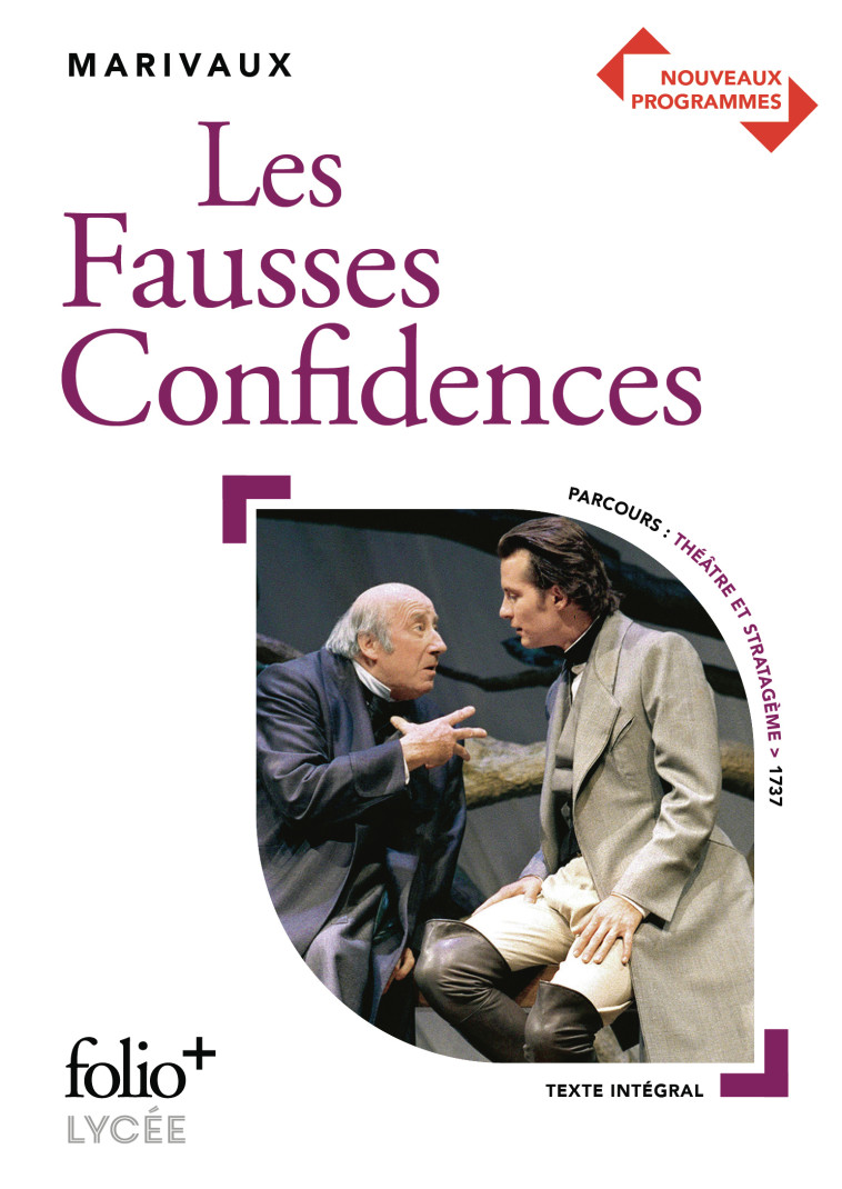 LES FAUSSES CONFIDENCES ED 2021 - MARIVAUX - FOLIO