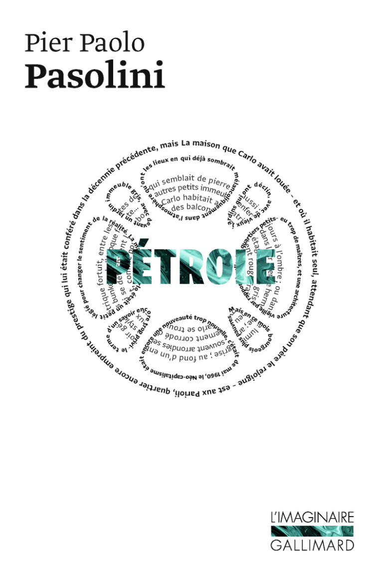 PETROLE - PIER PAOLO PASOLINI - GALLIMARD