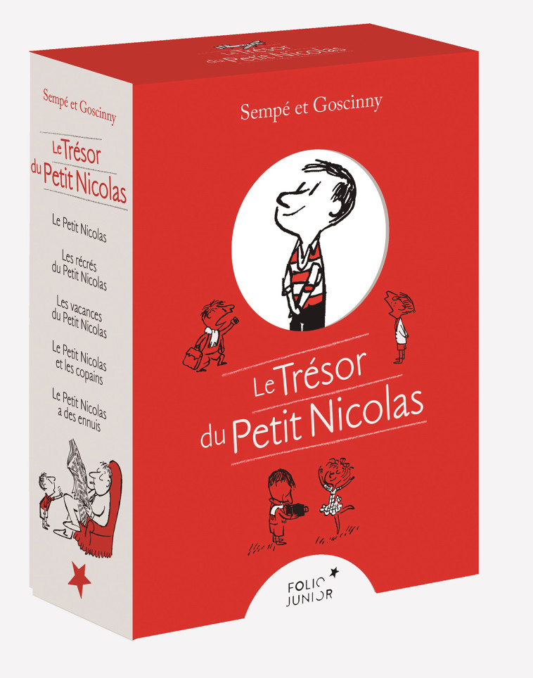 LE TRESOR DU PETIT NICOLAS - COFFRET COLLECTOR 5 VOLUMES - GOSCINNY/SEMPE - GALLIMARD JEUNE