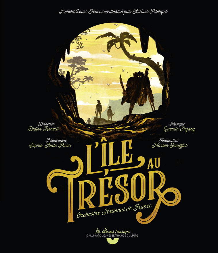 L'ILE AU TRESOR LIVRE + CD - ROBERT LOUIS STEVENS - GALLIMARD JEUNE