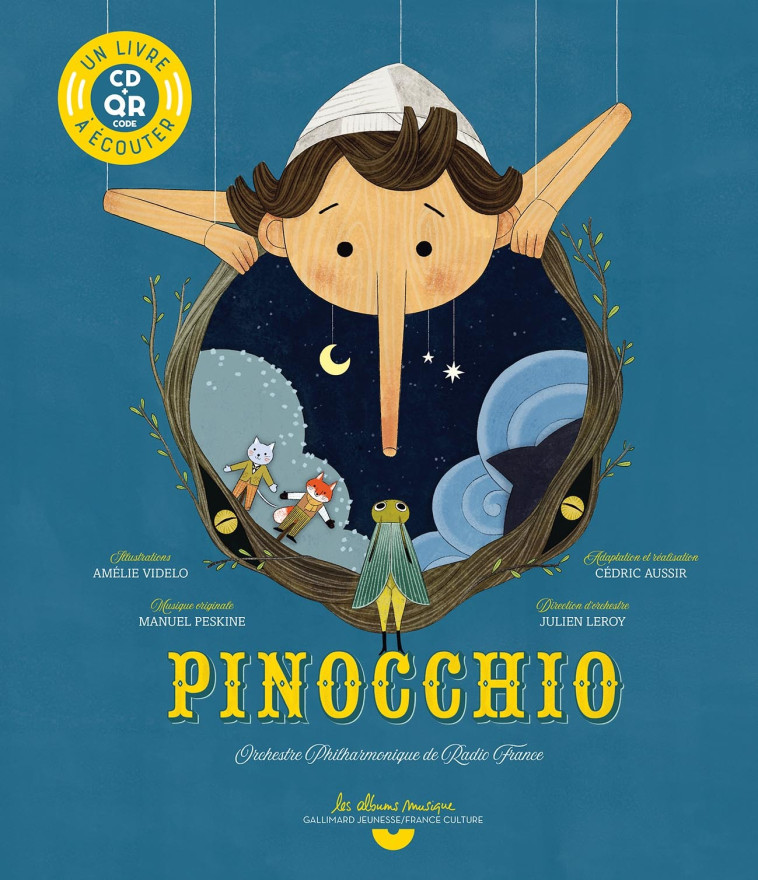 PINOCCHIO - LIVRE CD - AUSSIR - GALLIMARD JEUNE