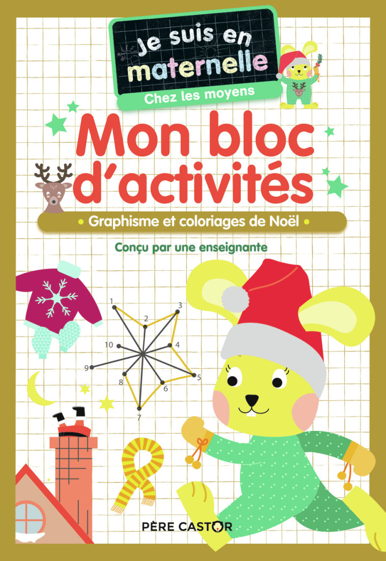 MON BLOC D'ACTIVITES JE SUIS EN MATERNELLE CHEZ LES MOYENS NOEL - CHEF D'HOTEL - PERE CASTOR