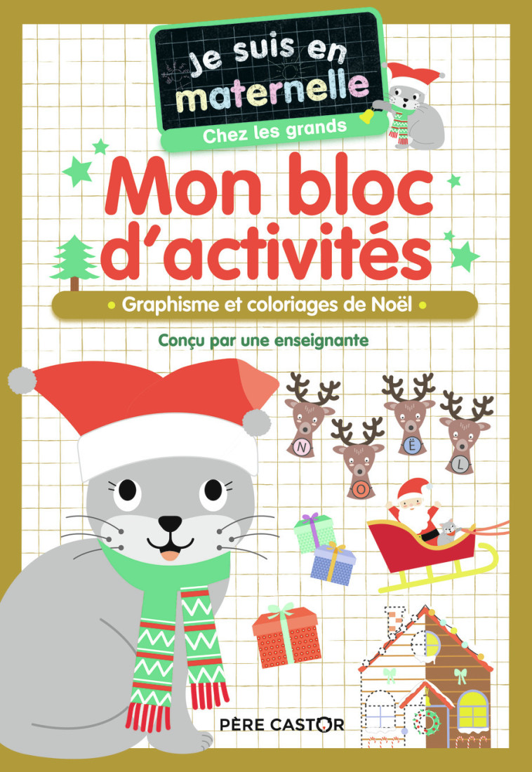 MON BLOC D'ACTIVITES JE SUIS EN MATERNELLE CHEZ LES GRANDS NOEL - CHEF D'HOTEL - PERE CASTOR