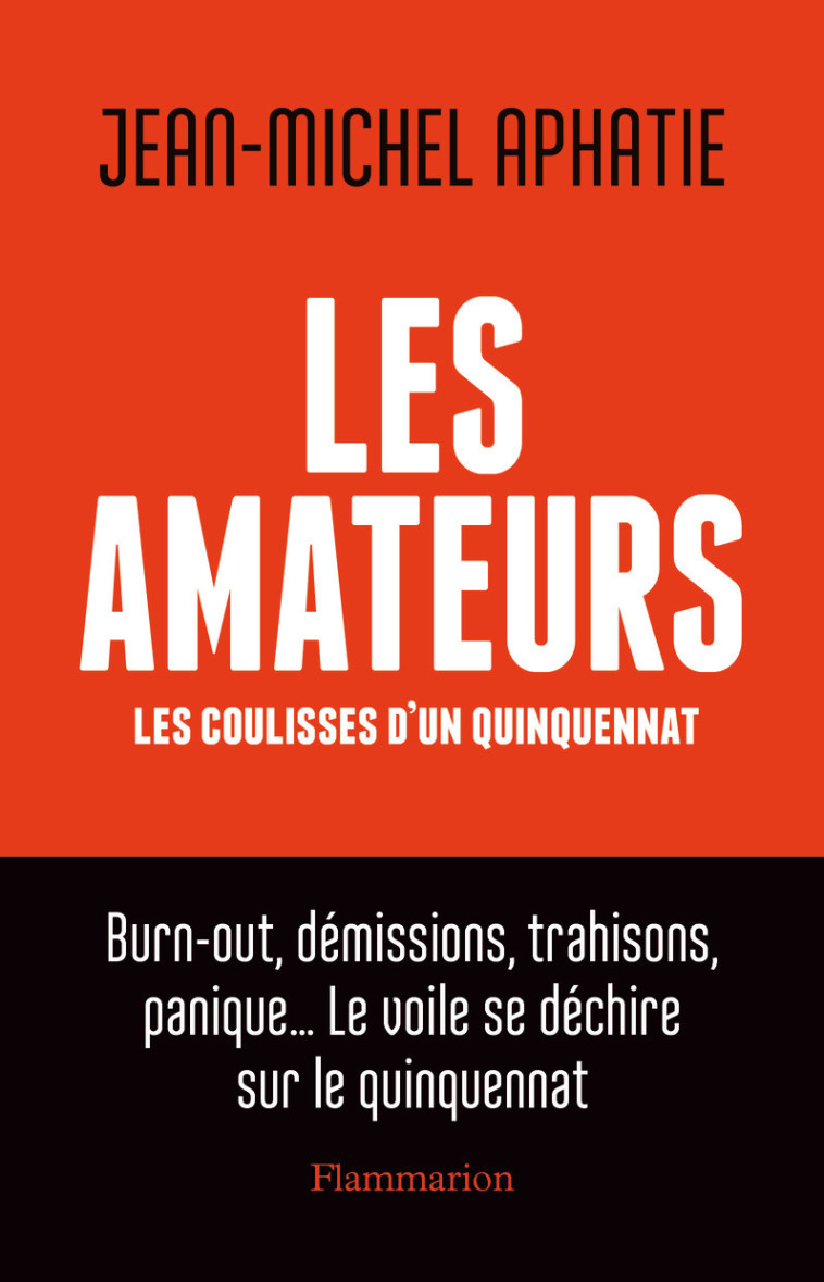 LES AMATEURS - LES COULISSES D'UN QUINQUENN AT - APHATIE JEAN-MICHEL - FLAMMARION