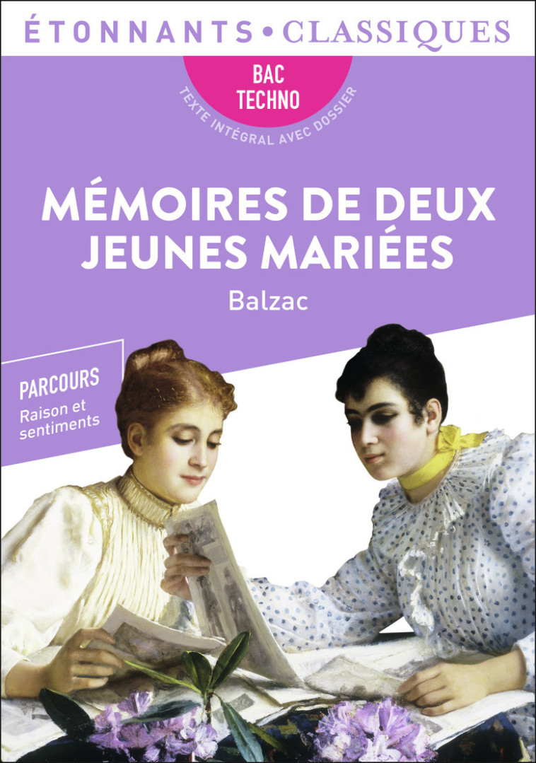 MEMOIRES DE DEUX JEUNES MARIEES  ED 2022 SPECIAL BAC TECHNO - BALZAC HONORE DE - FLAMMARION