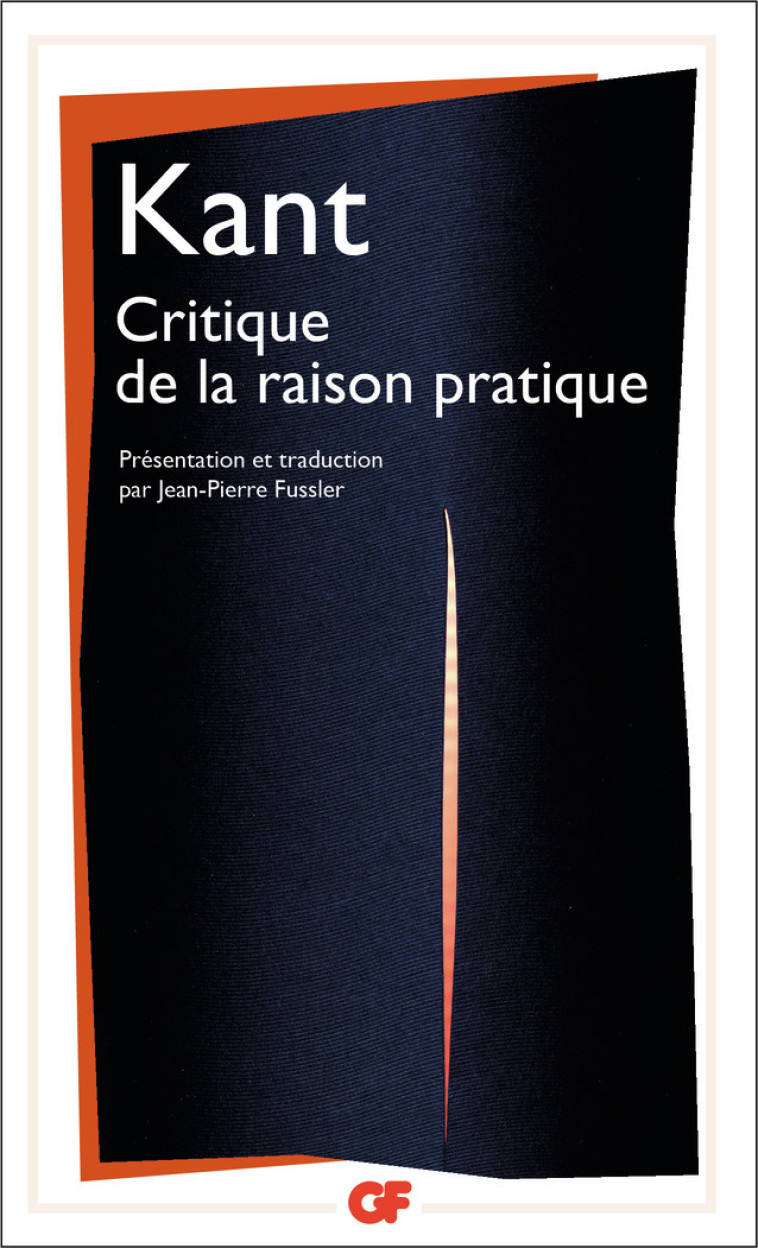 CRITIQUE DE LA RAISON PRATIQUE - KANT EMMANUEL - FLAMMARION