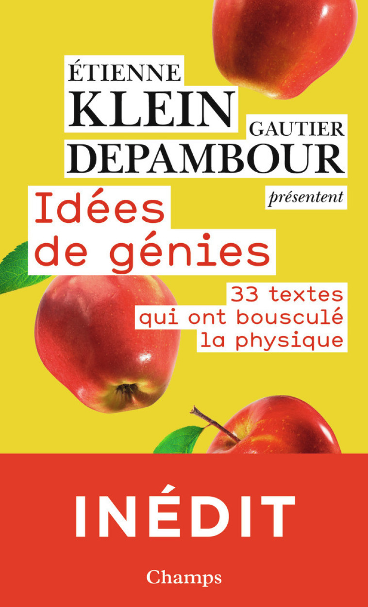 IDEES DE GENIES - 33 TEXTES QUI ONT BOUSCUL E LA PHYSIQUE - KLEIN/DEPAMBOUR - FLAMMARION