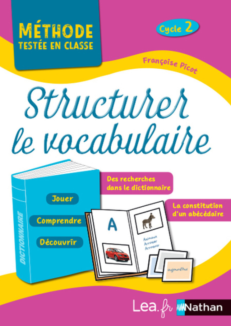 STRUCTURER LE VOCABULAIRE CYCLE 2 - METHODE S TESTEES EN CLASSE CP-CE1-CE2 - 2019 - PICOT FRANCOISE - NATHAN