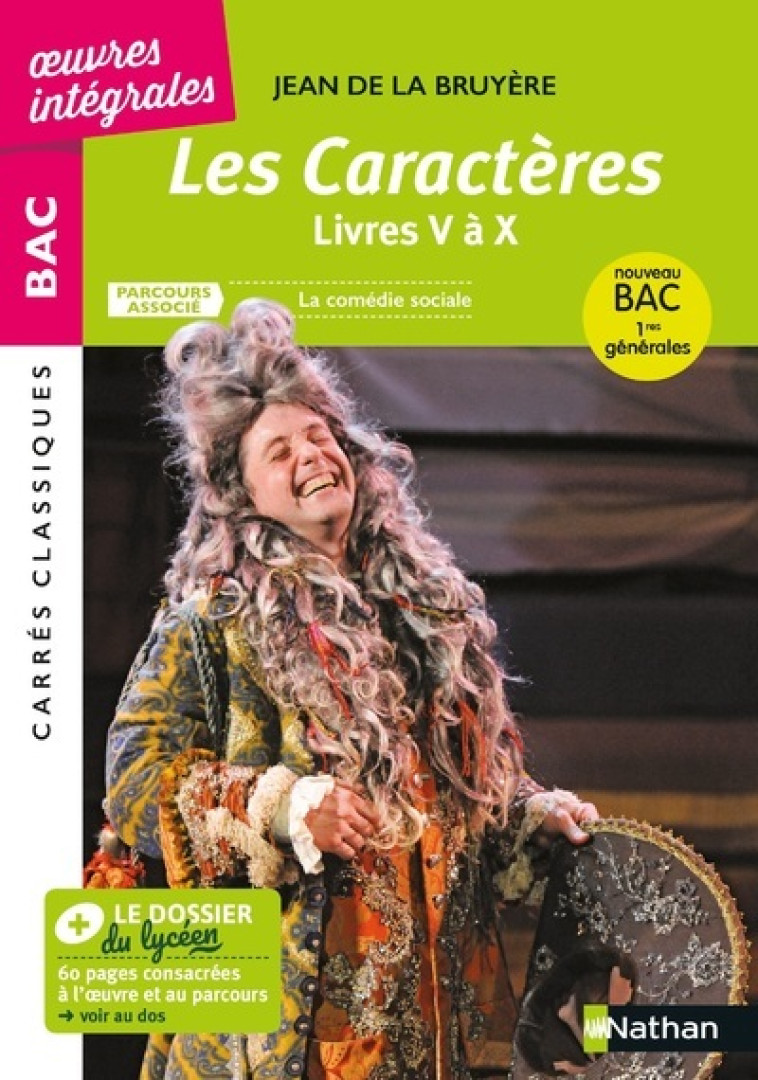 LES CARACTERES LIVRES V A X  BAC 2022 - LA BRUYERE/NUTTENS - NATHAN