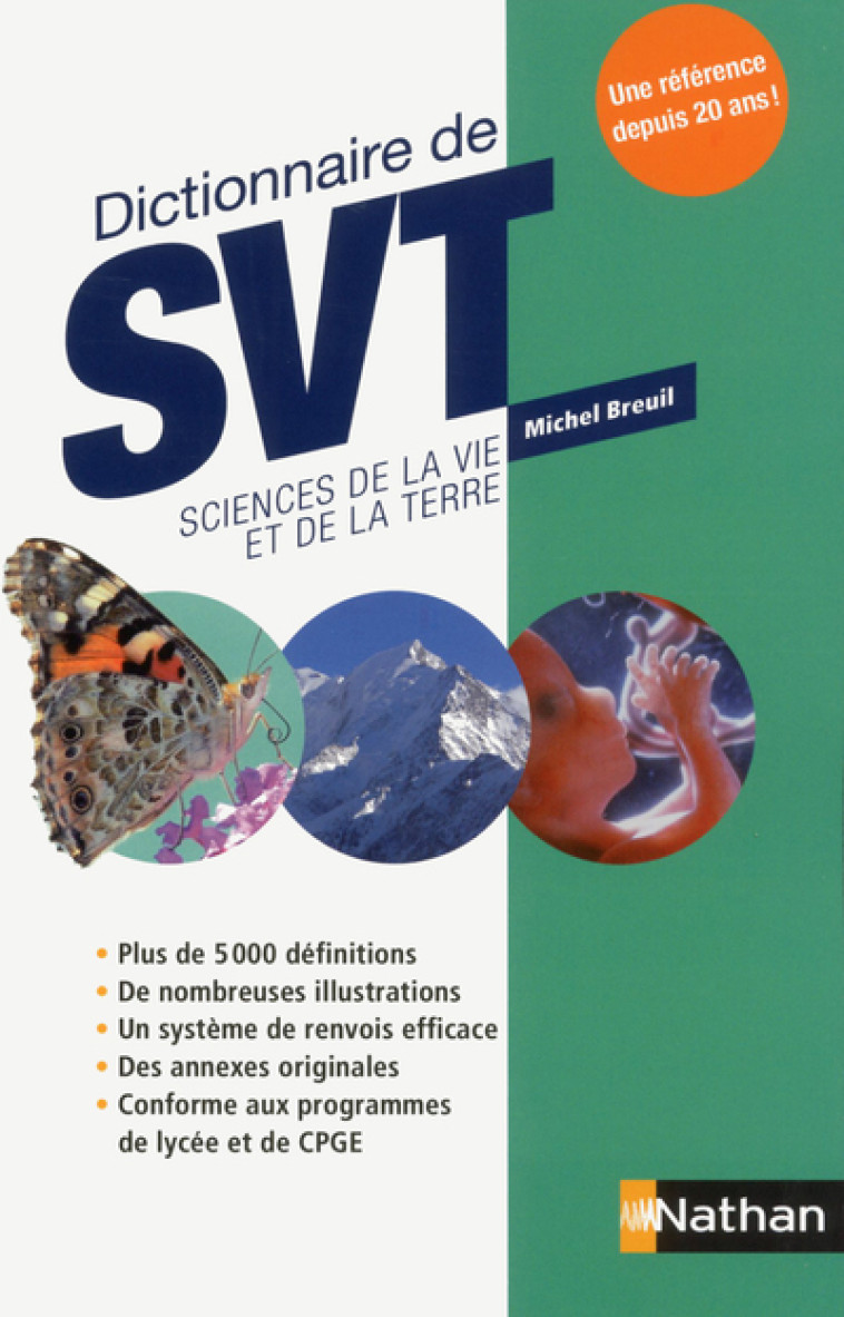 DICTIONNAIRE DE SVT SCIENCES DE LA VIE ET D E LA TERRE - BREUIL/PAJOT - NATHAN