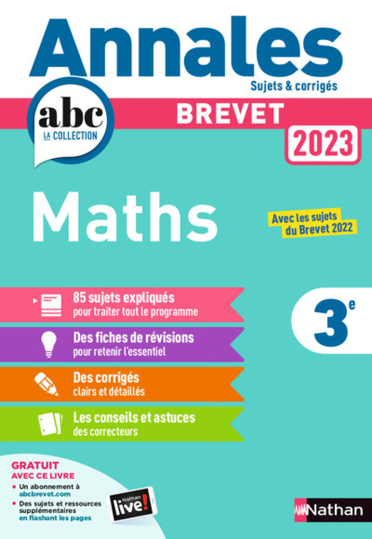 MATHS BREVET ANNALES 2023 - FEUGERE CAROLE - NATHAN