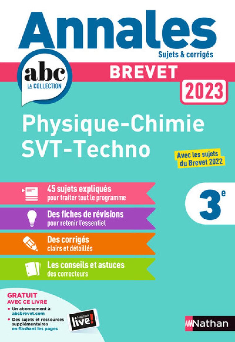 PHYSIQUE CHIMIE SVT TECHNO BREVET ANNALES 2023 - COPPENS NICOLAS - NATHAN