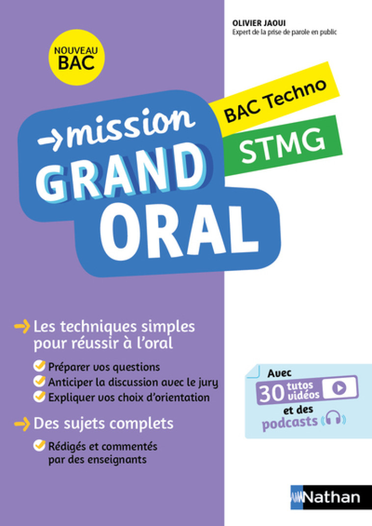 MISSION GRAND ORAL STMG - COLLECTIF - NATHAN