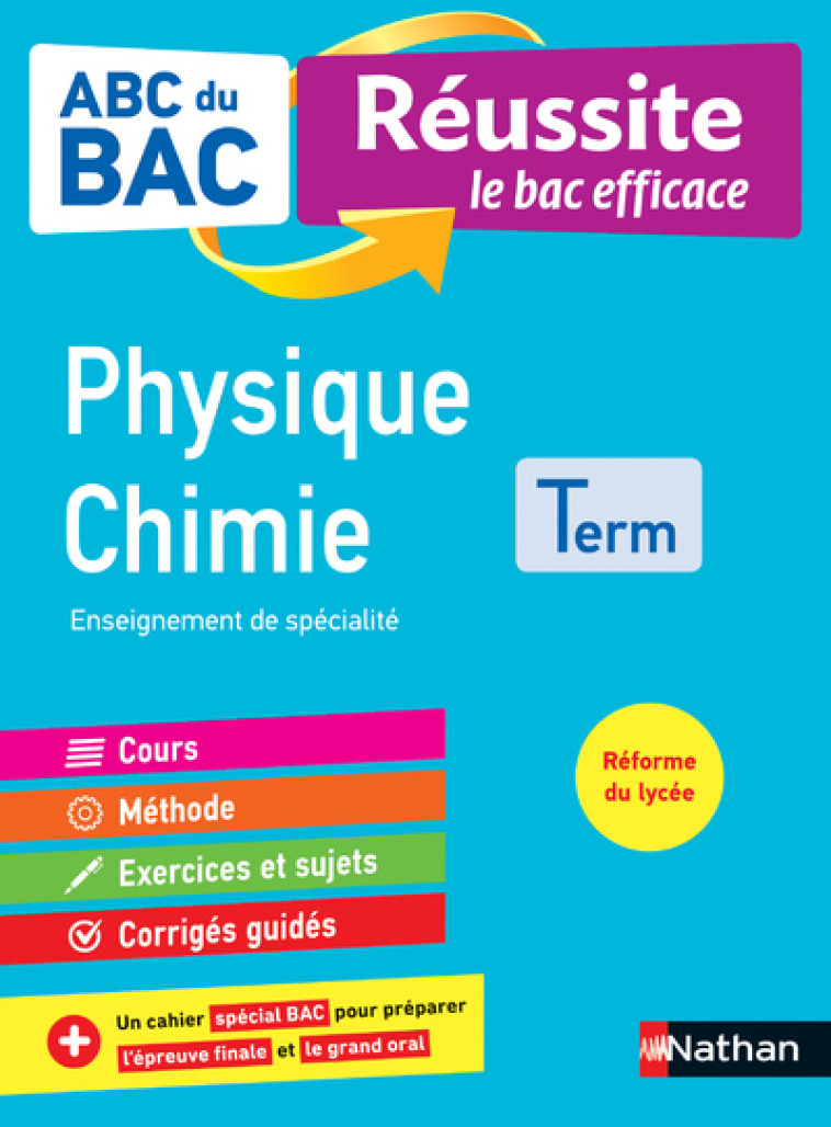 SPECIALITE PHYSIQUE CHIMIE TLE NOUVEAUX PROGRAMMES - MARTEAU-BAZOUNI - NATHAN