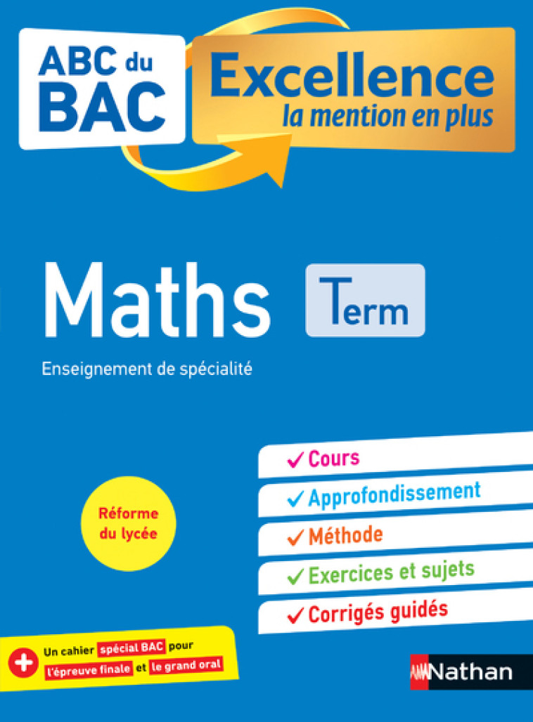 SPECIALITE MATHS TLE NOUVEAUX PROGRAMMES - COLLECTIF - NATHAN