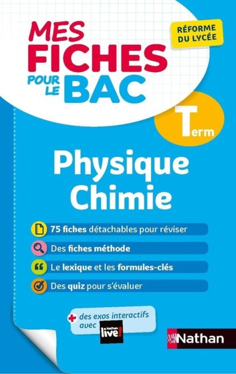 PHYSIQUE CHIMIE TLE 2020 - MARTEAU-BAZOUNI K. - NATHAN