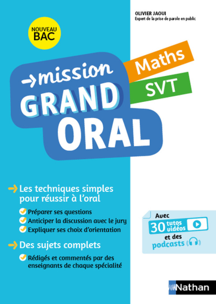 MISSION GRAND ORAL - MATHS SVT TLE 2021 - JAOUI OLIVIER - NATHAN