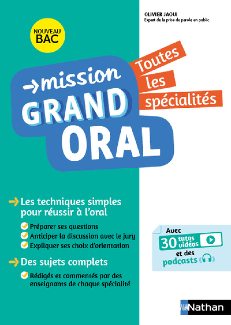 MISSION GRAND ORAL TOUTES LES MATIERES TLE 2021 - JAOUI OLIVIER - NATHAN