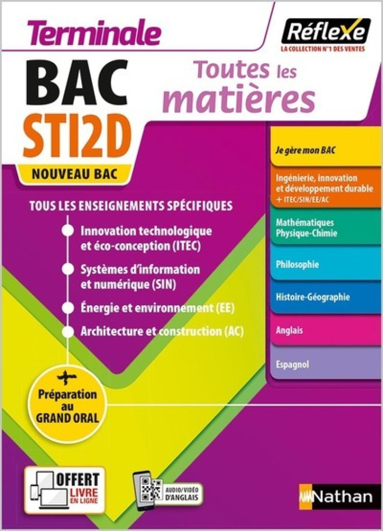 TOUTES LES MATIERES TLE STI2D 2021 - COLLECTIF - NATHAN