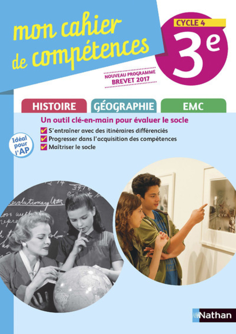 HISTOIRE GEO EMC 3E CAHIER D'ACTIVITES 2017 SUGER 2019-2020 - COLLECTIF - NATHAN