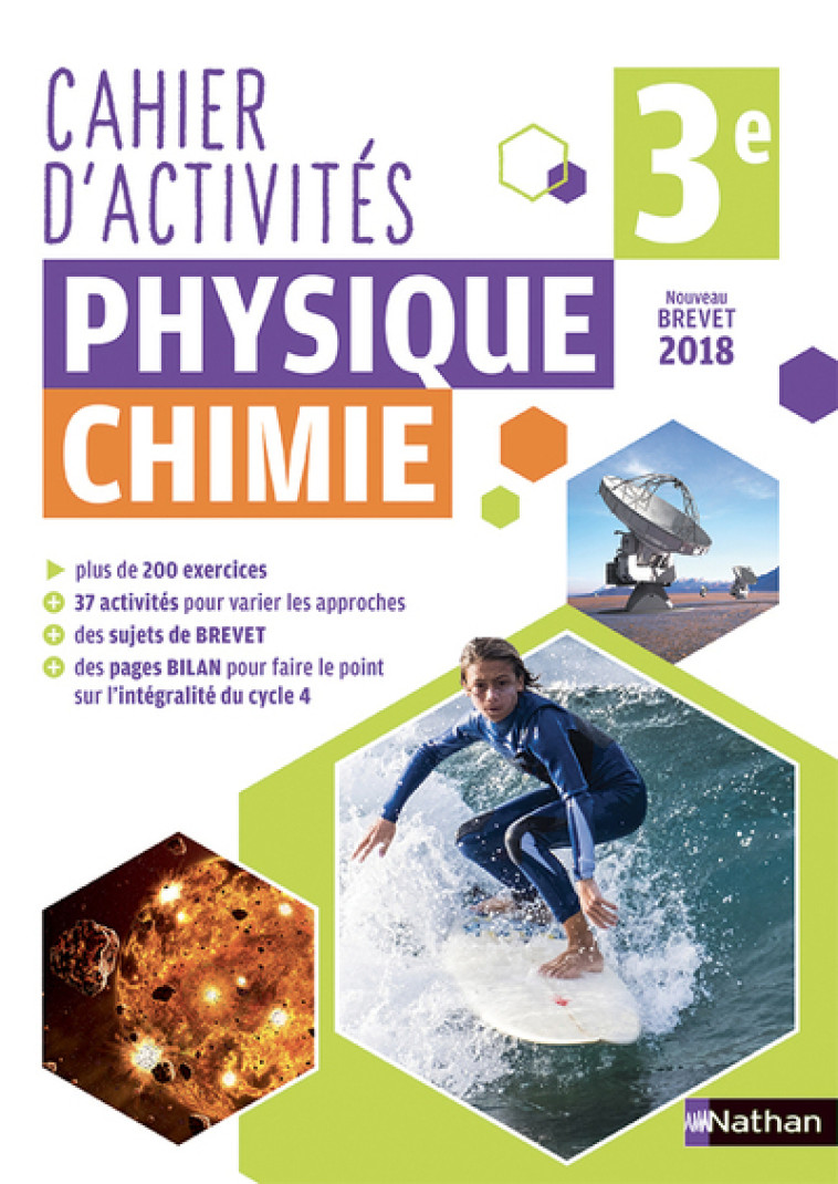 PHYSIQUE CHIMIE 3EME - CAHIER D'ACTIVITES - 2018 - COPPENS/COLLECTIF - NATHAN