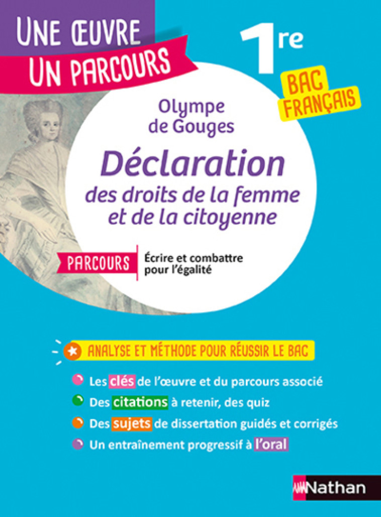 DECLARATION DES DROITS DE LA FEMME ET DE LA LA CITOYENNE BAC 2022 - GOUGES/GALAND - NATHAN