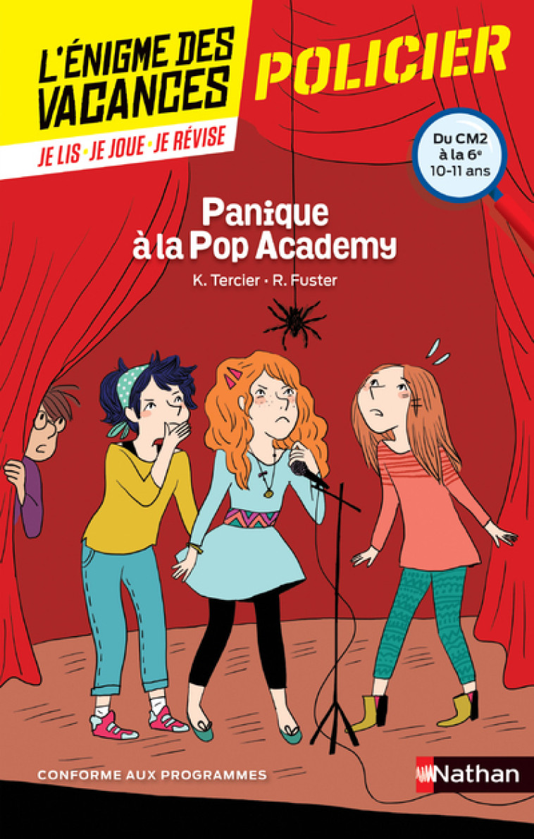 L'ENIGME DES VACANCES DU CM2 A LA 6E PANIQU E A LA POP ACADEMY - TERCIER/FUSTER - NATHAN