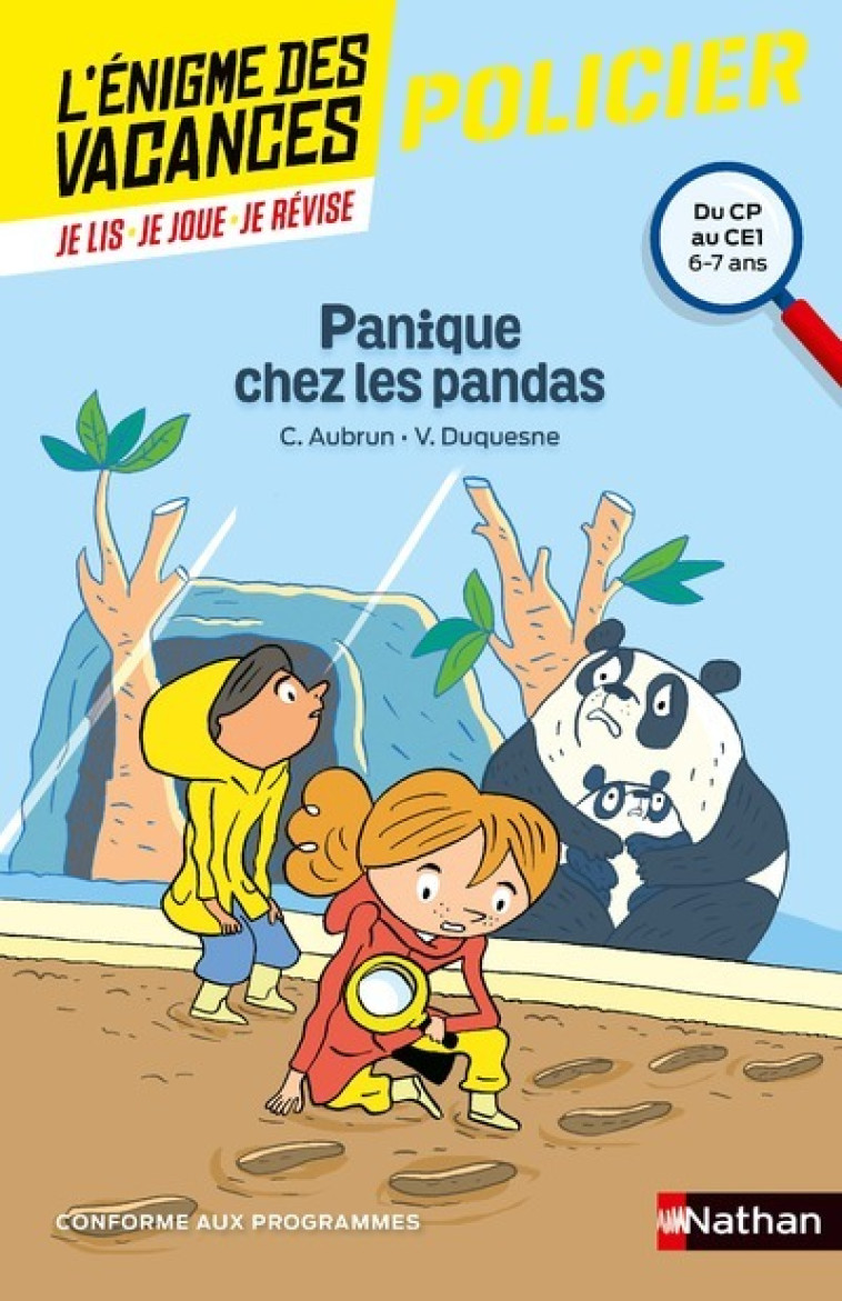 ENIGMES DES VACANCES CP-CE1 PANIQUE CHEZ LE S PANDAS - AUBRUN/DUQUESNE - NATHAN