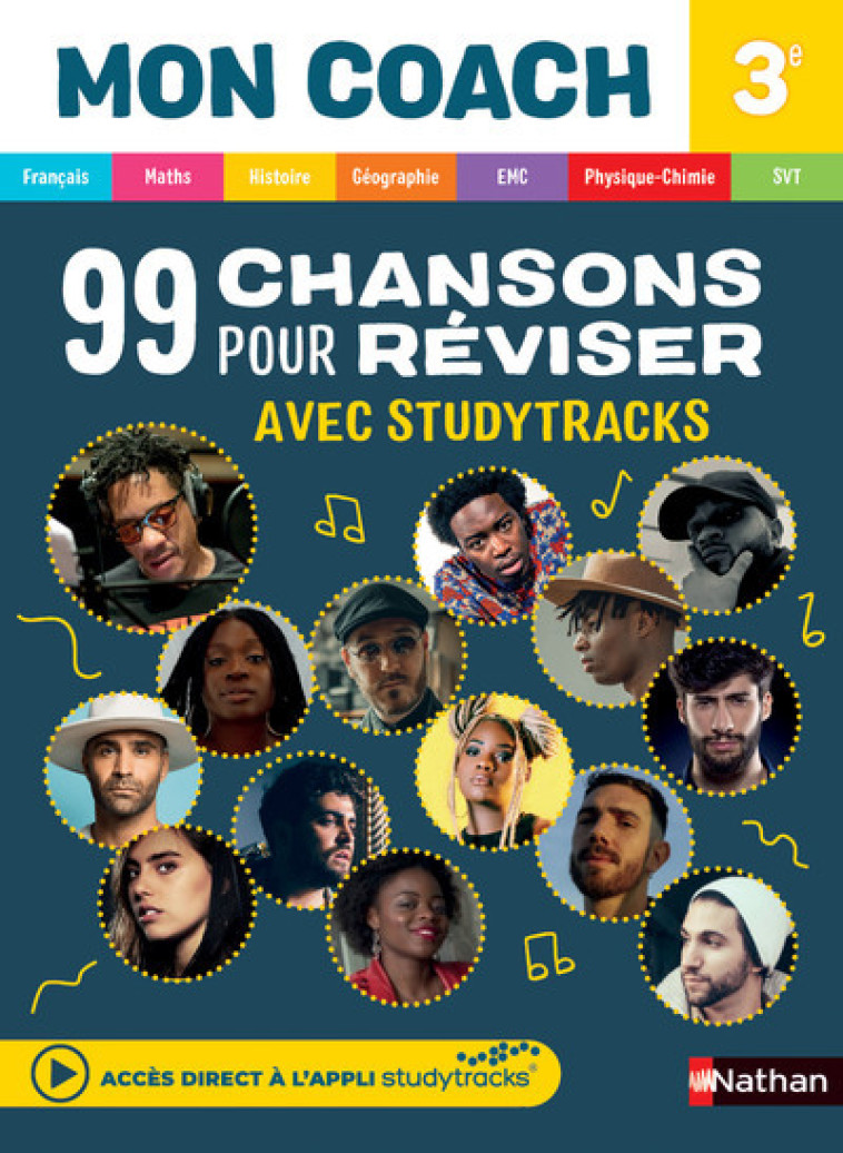 99 CHANSONS POUR REVISER AVEC STUDYTRACKS - 3EME - COLLECTIF - NATHAN