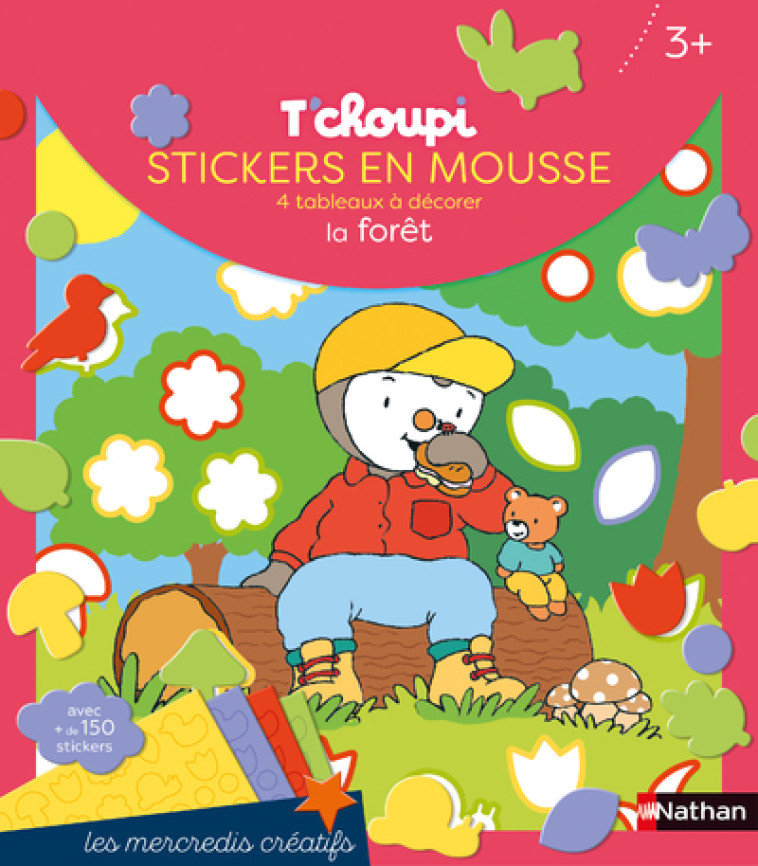 T'CHOUPI STICKERS EN MOUSSE LA FORET - COURTIN THIERRY - NATHAN