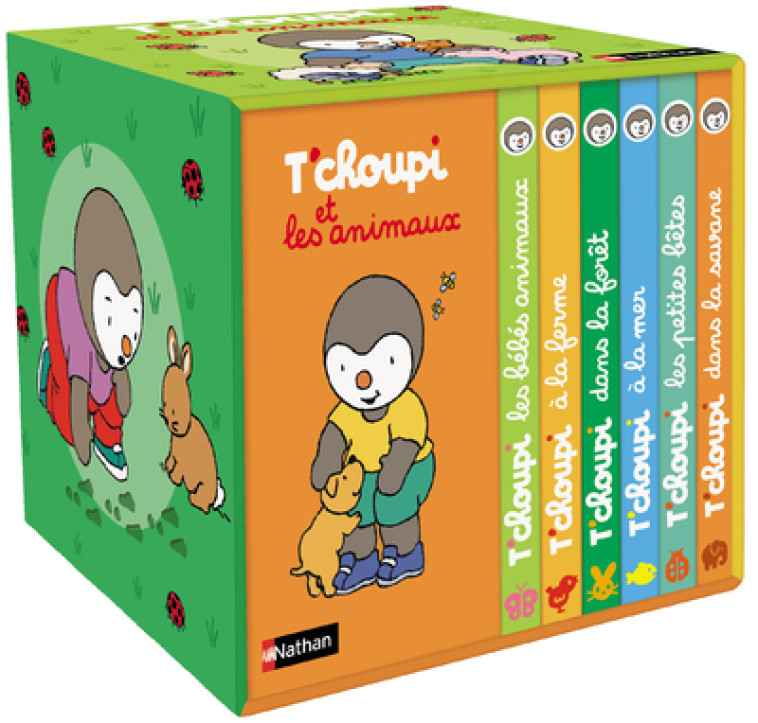 T'CHOUPI ET LES ANIMAUX MA PETITE BIBLIOTHEQUE - COURTIN THIERRY - NATHAN