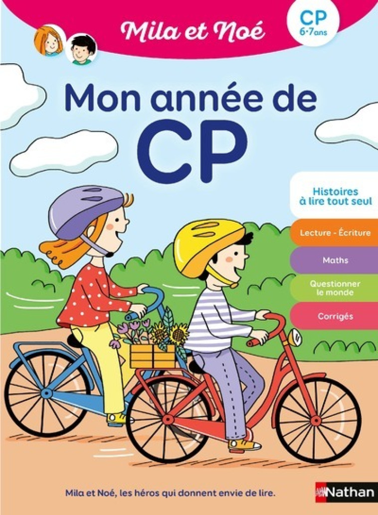 MON ANNEE DE CP AVEC MILA ET NOE - PIFFARETTI/BATTUT - NATHAN