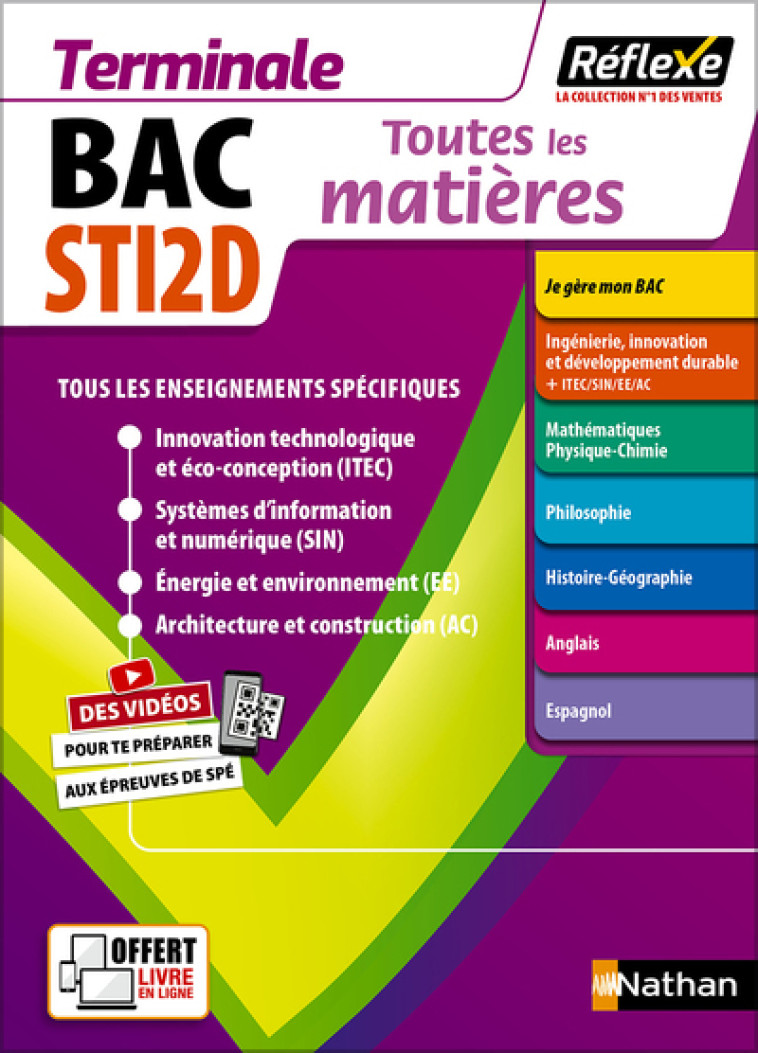 TOUTES LES MATIERES STI2D TLE ED 2023 - BAUSSON/CARNAT - NATHAN