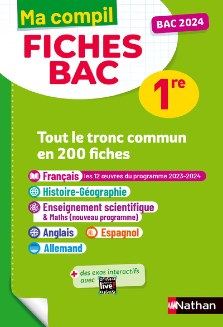 MA COMPIL FICHES BAC 1RE ED 2023 - CASSOU-NOGUES/HEBERT - NATHAN