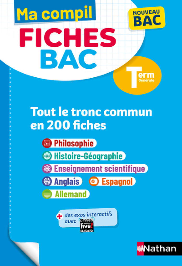 MA COMPIL FICHES BAC TLE TRONC COMMUN ED 2023 - COLLECTIF/GRISSAULT - NATHAN