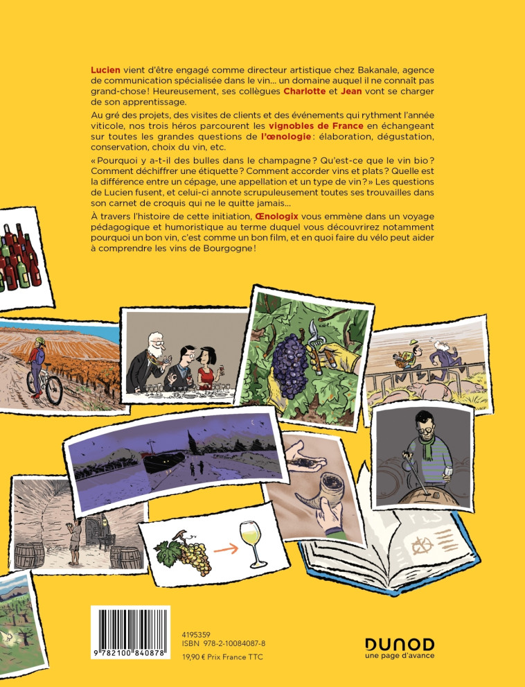 OENOLOGIX - TOUT SAVOIR SUR LE VIN EN BD - BACHELOT/BURGEON - DUNOD