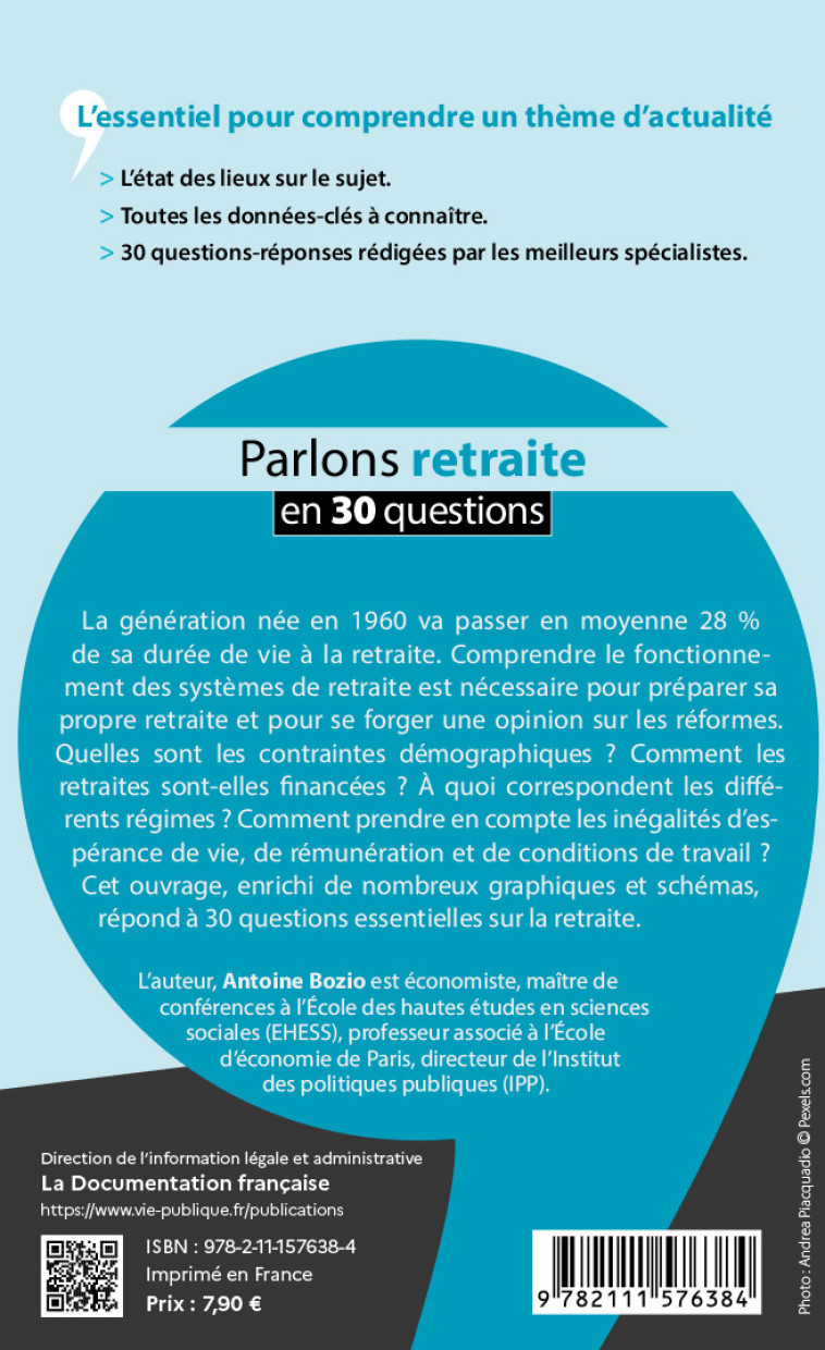 PARLONS RETRAITES EN 30 QUESTIONS - LA DOCUMENTATION FRA - DOC FRANCAISE