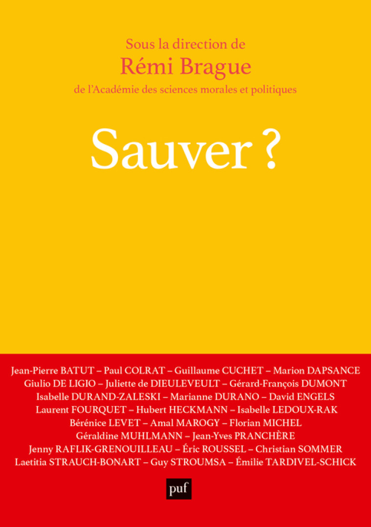 SAUVER ? - BRAGUE REMI - PUF