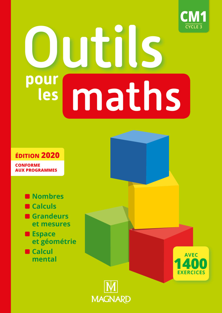 OUTILS POUR LES MATHS CM1 (2020) - MANUEL E LEVE - CARLE/GINET/ROUSSEAU - MAGNARD