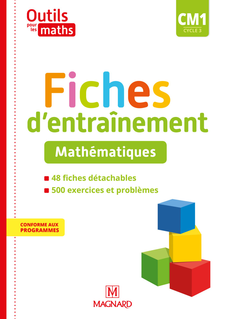 OUTILS POUR LES MATHS CM1 (2020) - FICHES D 'ENTRAINEMENT - CARLE/GINET - MAGNARD