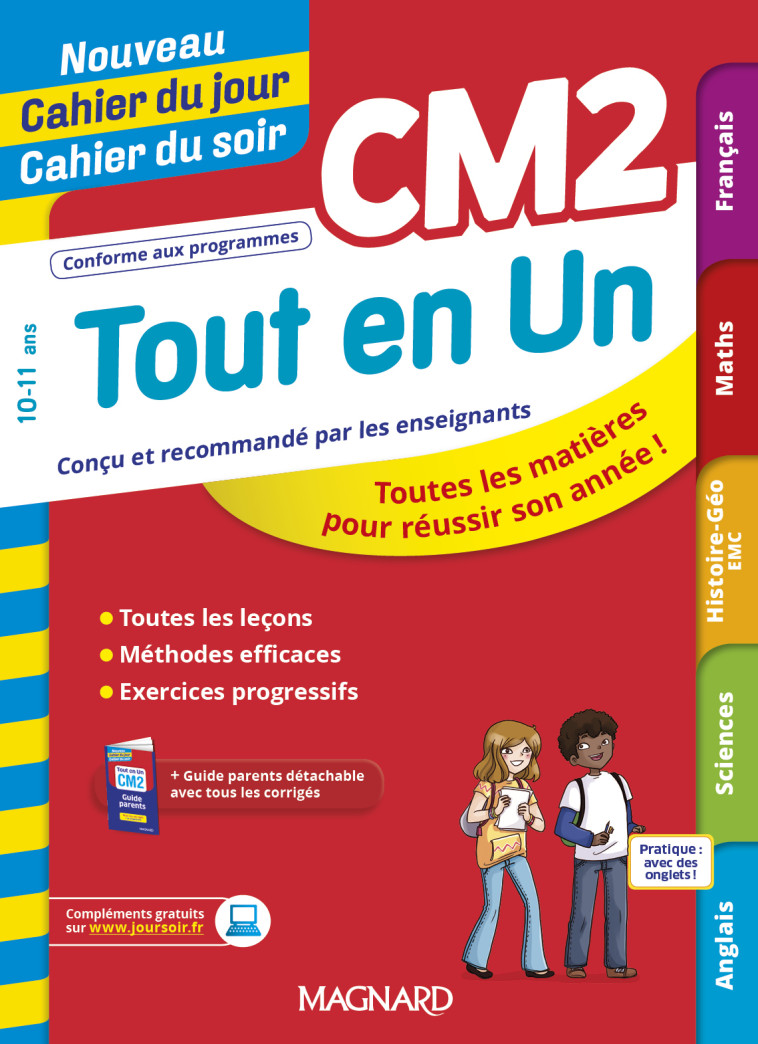 CAHIER DU JOUR CAHIER DU SOIR CM2 - VACHER/BILHERAN - MAGNARD