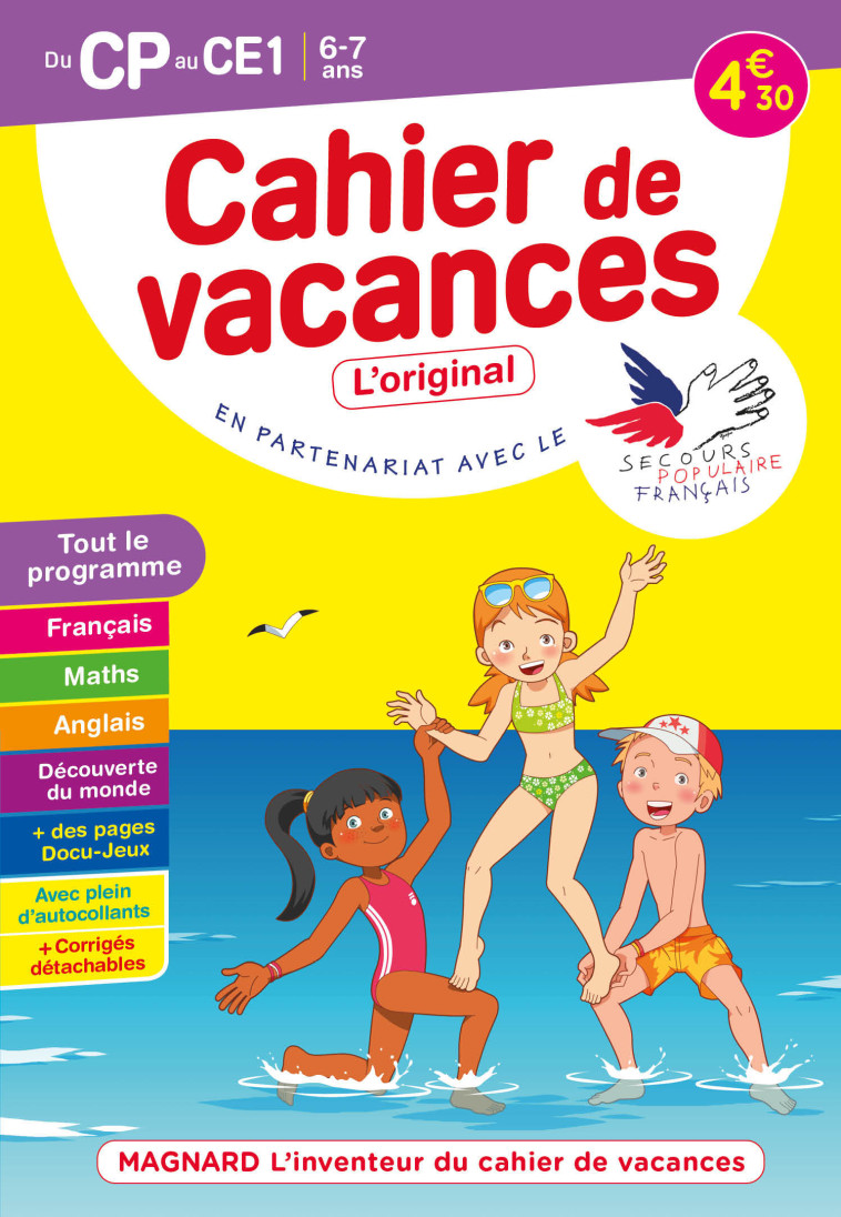 CAHIER DE VACANCES CP VERS CE1 2021 - WORMSER/SEMENADISSE - MAGNARD